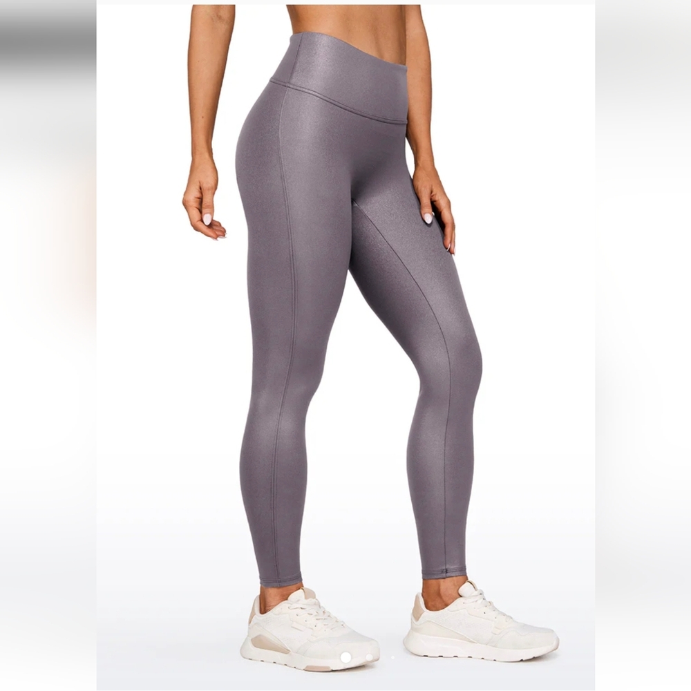 NWT Butterluxe Matte Faux Leather No Front Seam Leggings 28''